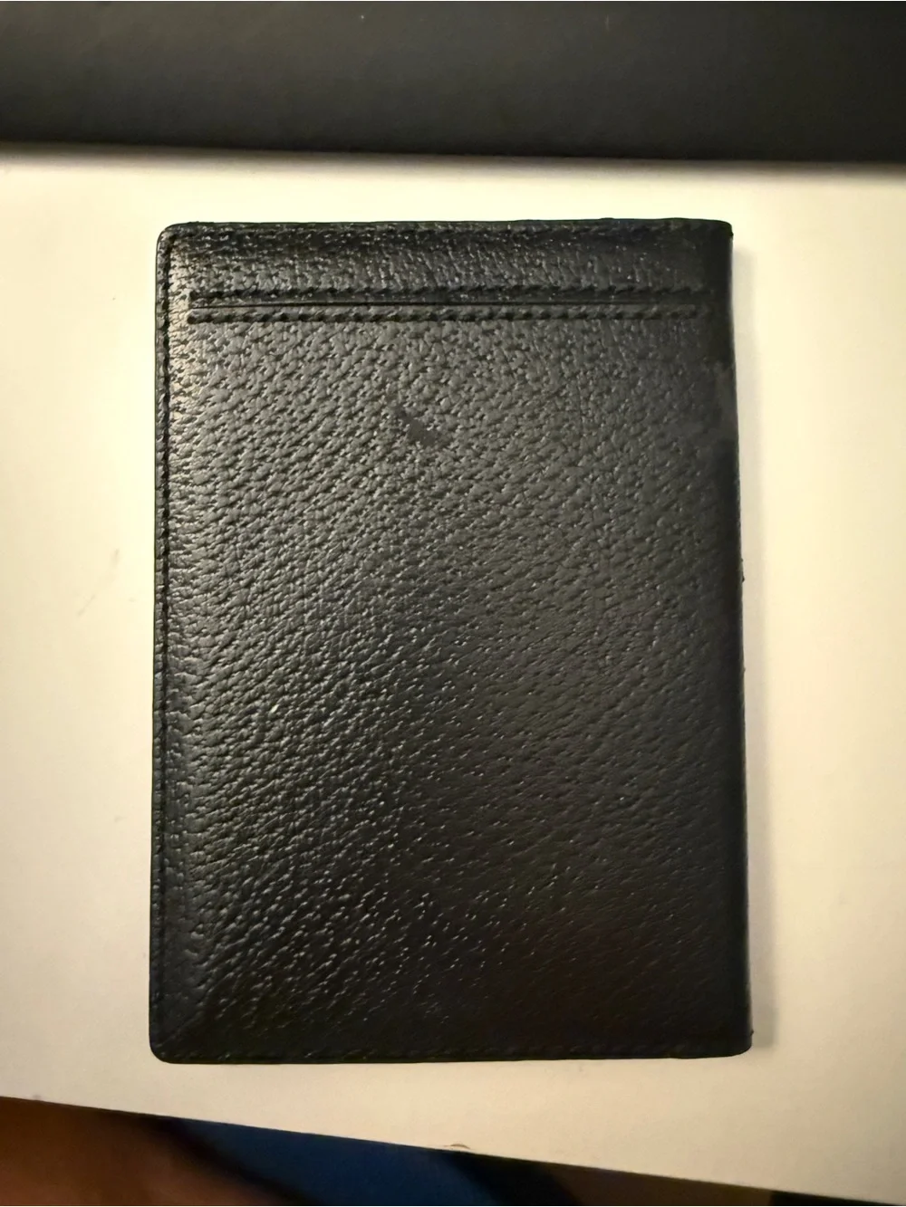 kate spade Black Leather Travel Wallet with Gold Accent